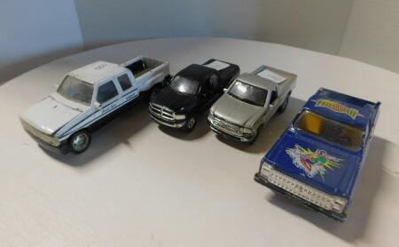 Lot of 4 Assorted Pick Up Trucks