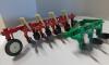 1/16 Ertl IH 4 Furrow Plow & Green 3 Furrow Plow - 3