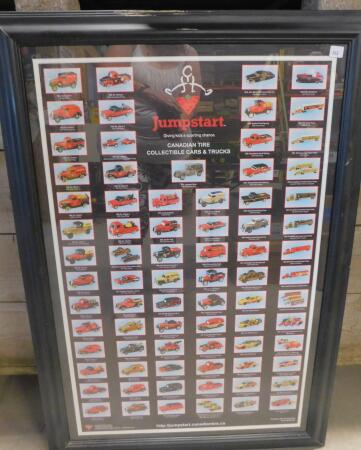 Framed Canadian Tire Cars & Trucks Poster