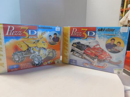 Lot of 2 Bombardier 3D Puzzles