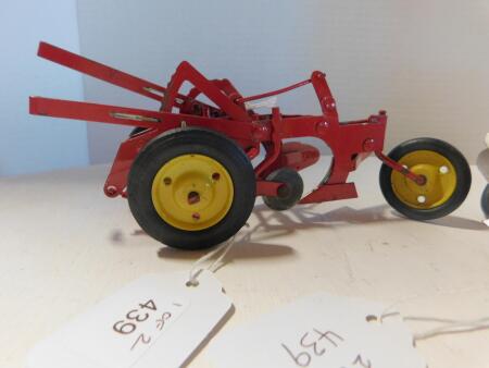 1/16 Lot of 2 Tru-Scale 2 Furrow Plows