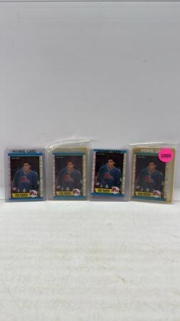 (4) Joe Sakic 1989 Quebec Nordiques Cards
