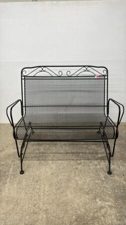 Metal Gliding Patio Settee