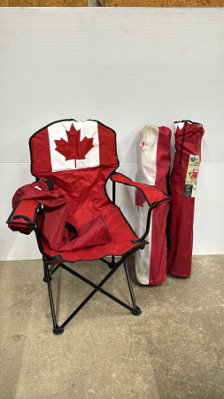 (3) Folding Lawn Chairs in Bags