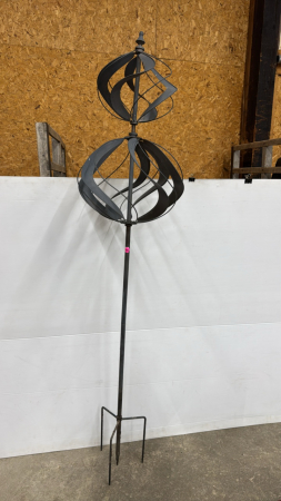 Double Rotating Metal Whirly Gig