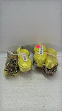 (4) 1 Inch Ratchet Straps