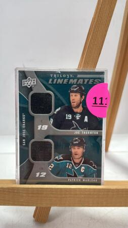 Joe Thornton & Patrick Marleau Jersey Swatch Card