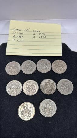 Canadian 50 Cent Coins
