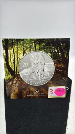 Canadian Mint 20 Dollar Fine Silver Coin From 2013