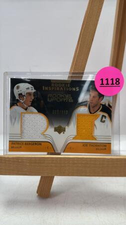 Joe Thornton&Patrice Bergeron Jersey Swatch Cards