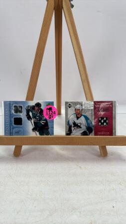 (2) Joe Thornton Jersey Swatch Cards