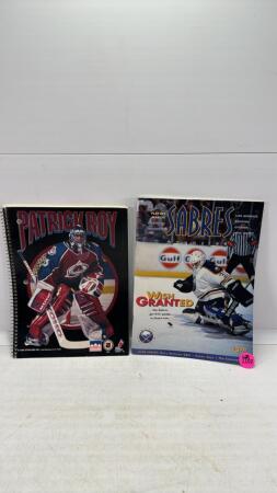 Buffalo Sabres 1991 Program & Partick Roy Notebook