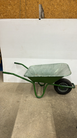 Plastic Wheelbarrow on Metal Frame