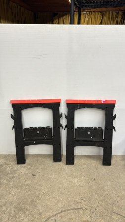 (2) Poly 22in Wide Sawhorses
