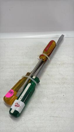(3) Flathead Screwdrivers
