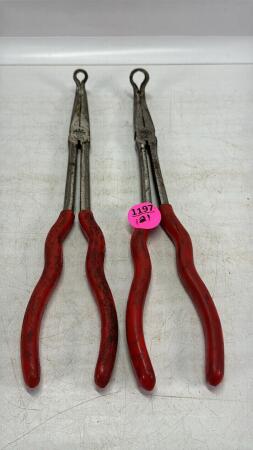 (2) Mac Long Reach Hose Grip Pliers