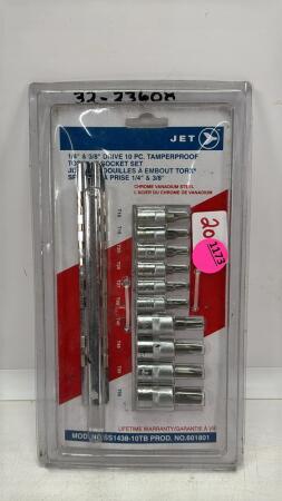 Jet Tamper Proof Torx Bit Set