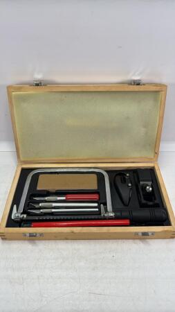 Precision Cutting Tool Set in Wooden Box