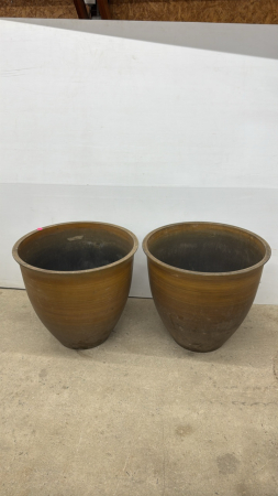 (2) Poly Planters