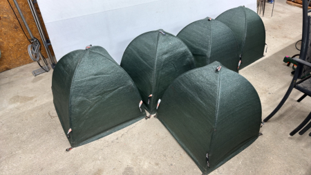 (5) 24in Square Nylon Mesh Shrub Covers