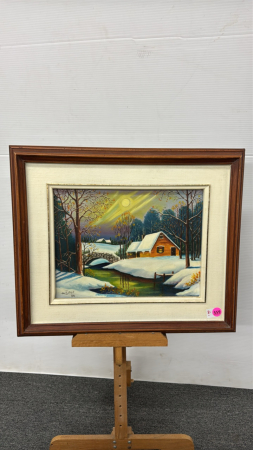 Winter River Scene