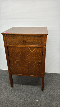 Oak Music Cabinet with Drawer