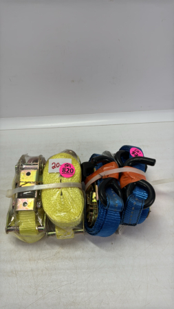 (4) 1in Ratchet Straps