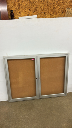2 Door Bulletin Board