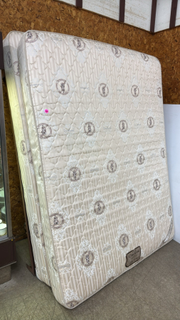 Queen Sized Mattress & Box Spring & Metal Frame