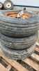 3 Wagon Tires 9.5L-15 on 6 Bolt Rims