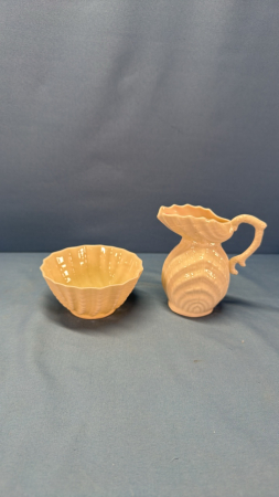 Belleek Cream & Sugar