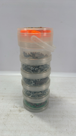 Plastic Drum of Screws & Plastic Anchors