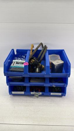 Stackable Plastic Bins with Hardware