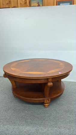 Round Inlaid Coffee Table