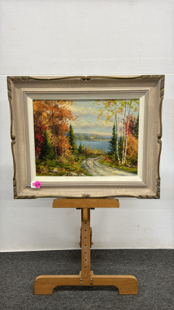 Autumn Painting on Board