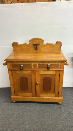 Refinished Wash Stand with Towel Bars