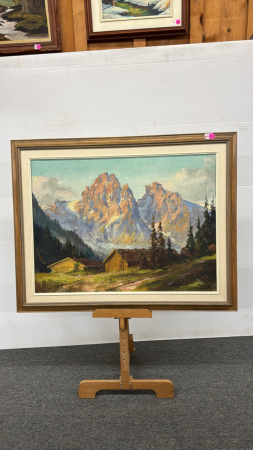 Mountain Scene on Canvas