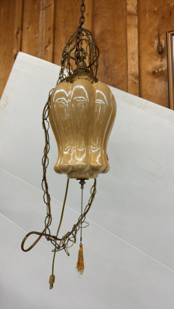Glass Swag Lamp