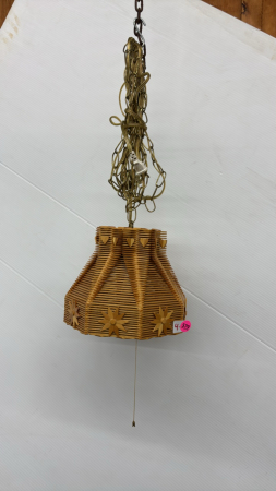 Popsicle Stick Swag Lamp