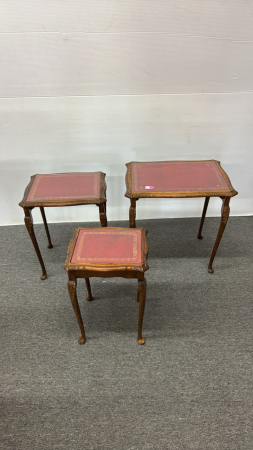 Set of 3 Ornate Nesting Tables