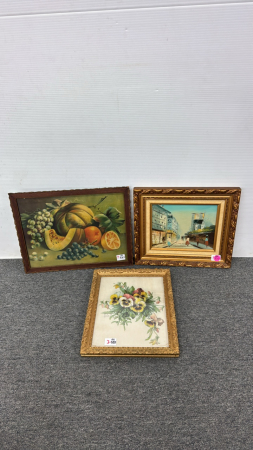 (3) Framed Pictures