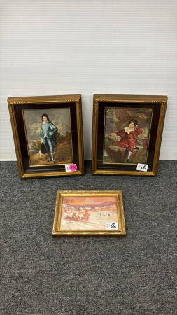 (3) Framed Prints