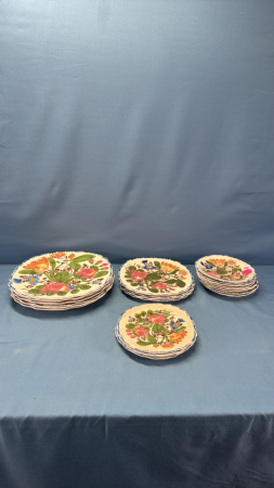 Partial Set Myott & Son in the Peasantry Pattern