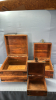 3 Matching Wooden Treasure Boxes - 3