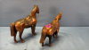 (5) Metal Saddle Horses - 3