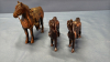 (5) Metal Saddle Horses - 4