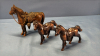 (5) Metal Saddle Horses - 5