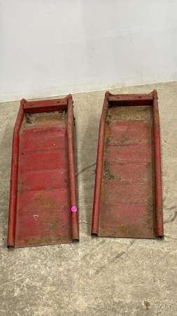 (2) Metal Car Ramps