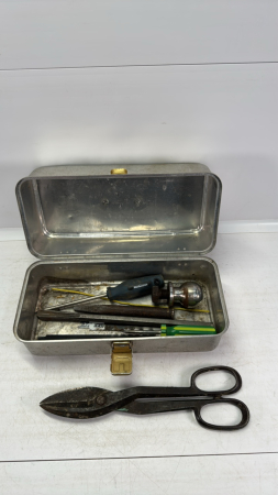 Aluminum 13in Long Tool Box with Tools