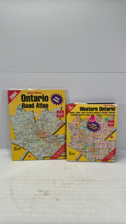 (2) Map Art Atlas's